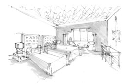 croquis architecte d'intérieur 