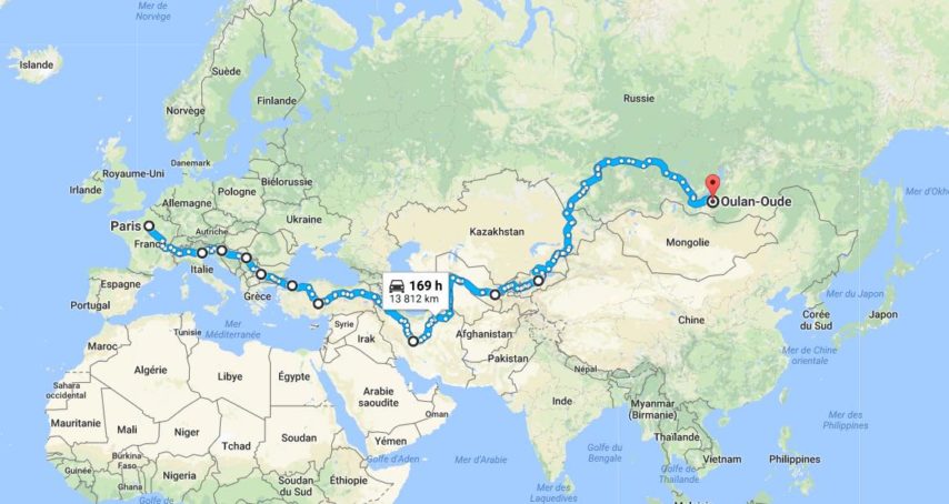 Mongol Rally itineraire
